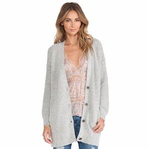 Free People Cloudy Day Wool Mohair Blend Cardigan